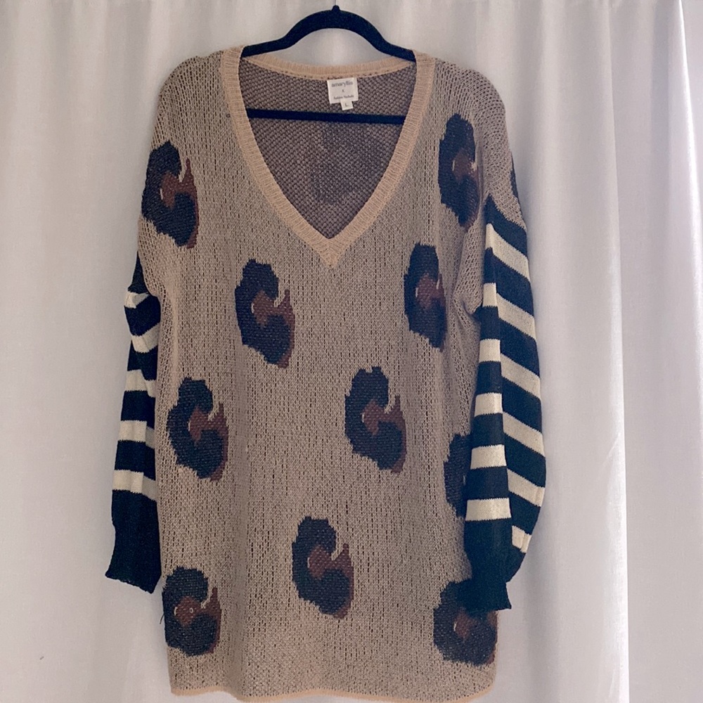 Amaryllis x Ashlee Nichols - Love Me Leopard Sweater